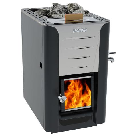 Harvia Wood Burning Sauna Stove | The Pro 20 ES Sauna Wood Burning Heater 24.1kW