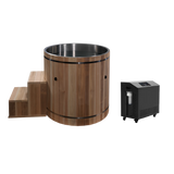 New 2024 Dynamic Cold Plunge Barrel: Premium Pacific Cedar with Ultra Stainless Steel Interior & WiFi-Enabled Cold Chiller