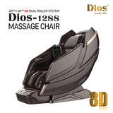 Front view of the advanced 4D+@ massage chair in zero-gravity position