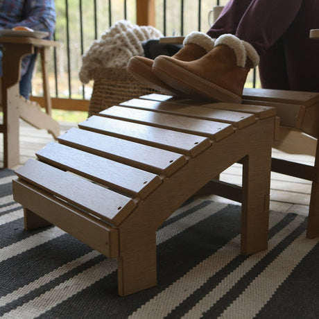 Dundalk Leisurecraft Canadian Timber Adirondack Footrest Red Cedar