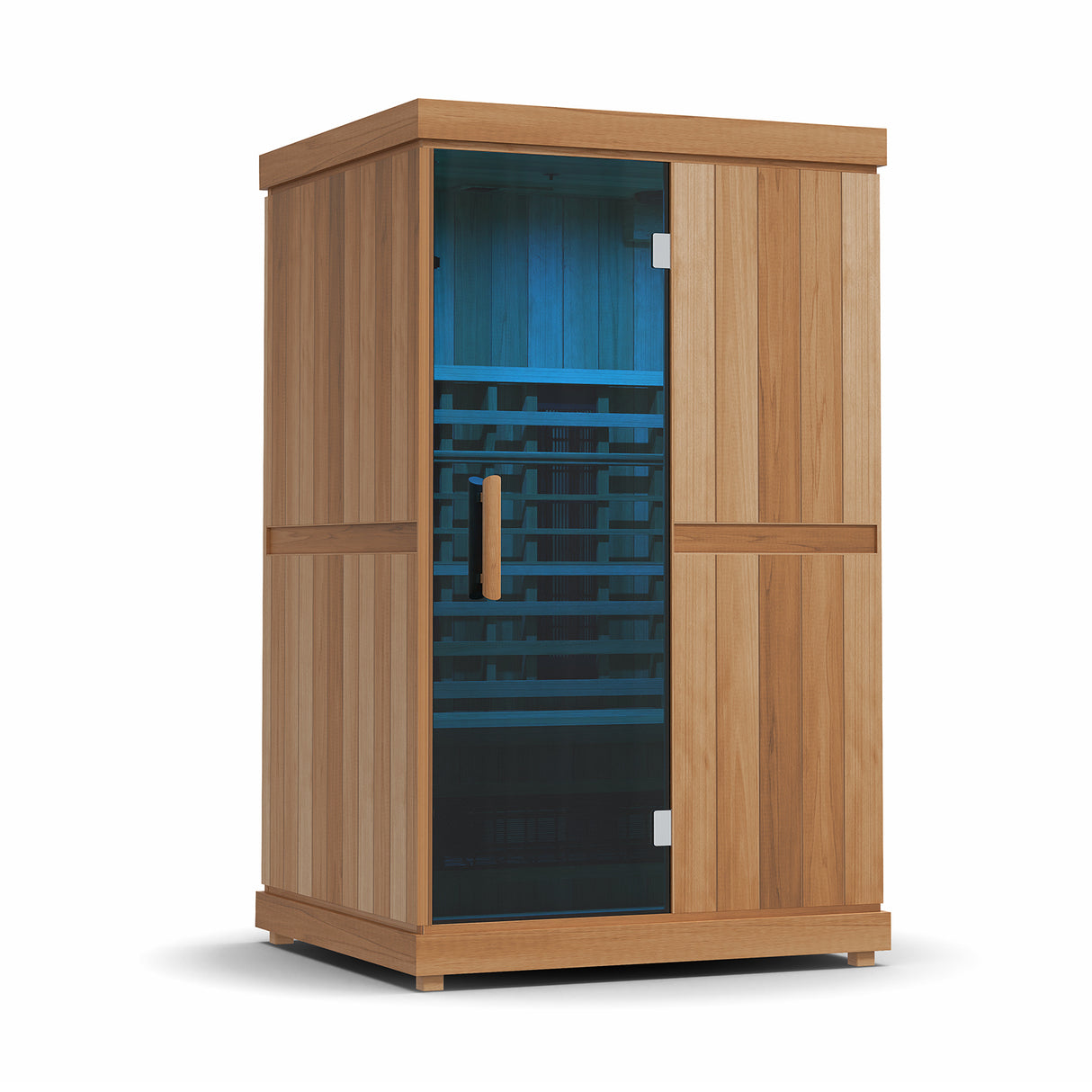 Finnmark FD-2 Full Spectrum 2-Person Infrared Sauna - Blue design available at Aurora Sanctuary