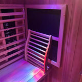 Finnmark FD-2 Full Spectrum 2-Person Infrared Sauna showcased at Aurora Sanctuary