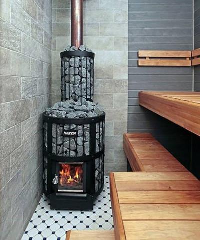 Harvia Wood Burning Sauna Stove | The Legend 150 16.0kW Sauna Wood Burning Heater with warm steamy heat