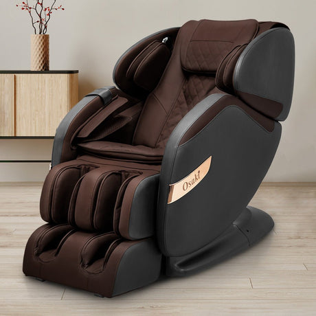 Osaki OS Champ Massage Chair in Brown Beige - Aurora Sanctuary Collection