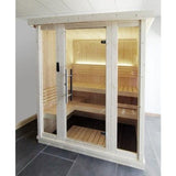 SaunaLife X6 Series 3 Person Nordic Spruce Home Sauna DIY - Relaxation and luxury in your own home