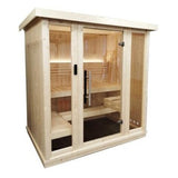 SaunaLife X6 Series 3 Person Nordic Spruce Home Sauna DIY - Premium Indoor Sauna for Home Use