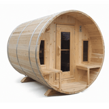 Tranquil Dundalk Leisurecraft 6-Person Barrel Sauna at Aurora Sanctuary - Shop Now