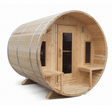 Handcrafted Dundalk Leisurecraft Canadian Timber 6-Person Barrel Sauna - Relax in Tranquility